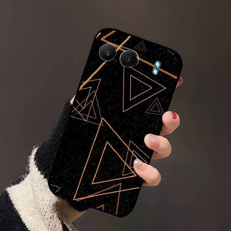 For OnePlus Nord 4 5G Phone Case Cute Cartoon Flowers Black Silicone Soft Back Cover For OnePlus Nord 4 5G ShockProof