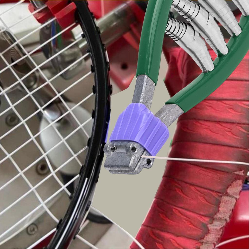 Startklemme Zinklegierung Stahl Badminton Besaitungsklemme 4 Feder Startklemme Klemmwerkzeug für Tennis Badminton Schläger