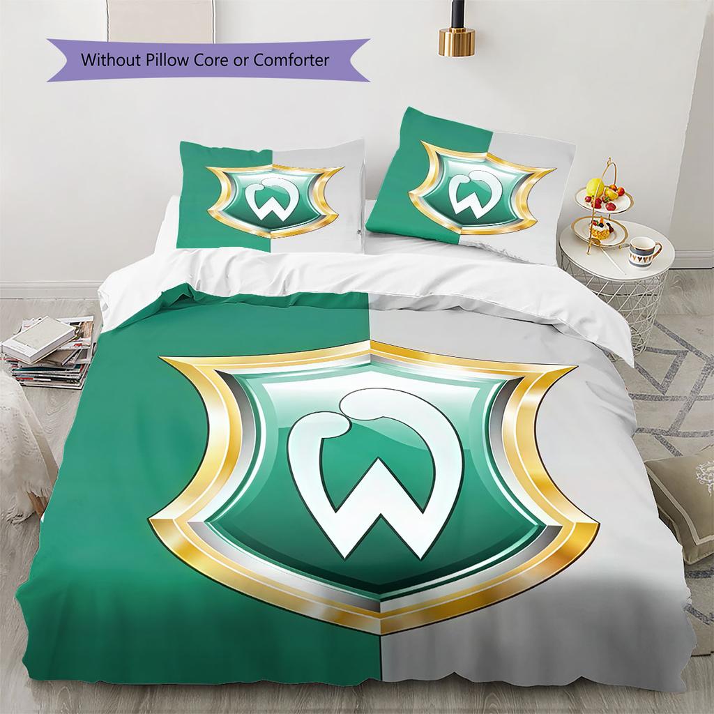 Werder Bremen poster Bedding Quilt Set Quilt Cover Pillowcase Home Decoration Birthday Gift (1 * duvet cover + 2 * pillowcase, without core)