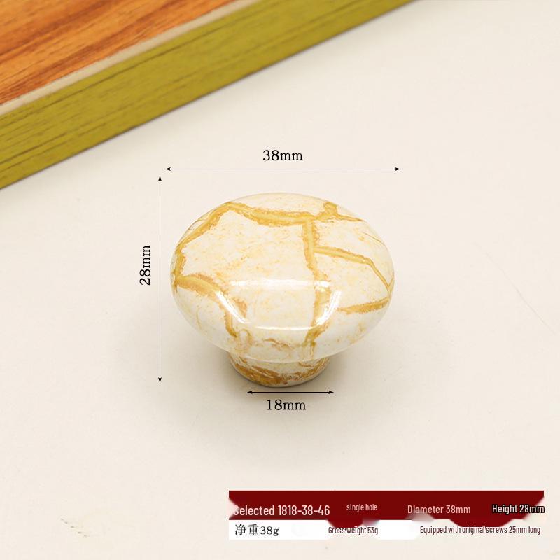 Круглая керамическая ручка для детских шкафов и ящиков - Дизайн без сверления