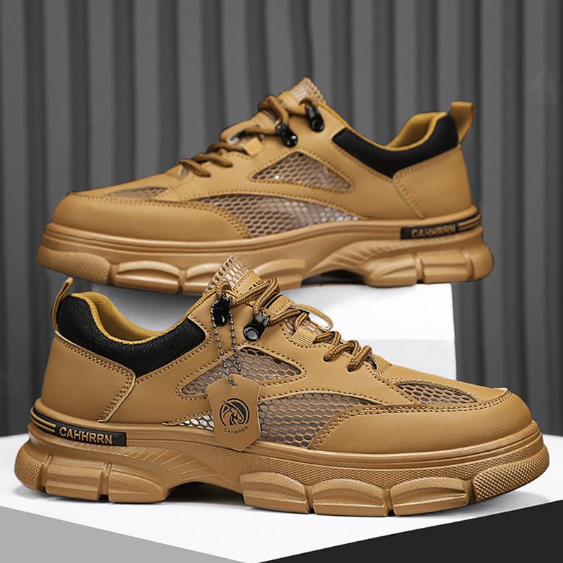 

Men s shoes new fashion student tooling sports shoes breathable big net casual shoes non-slip construction site labor insurance tide shoes 39