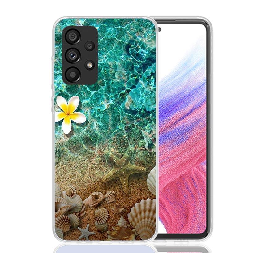 

Blue Wood Seashells Sea Star Phone Case for Samsung Galaxy A17 A16 A15 A14 A13 A57 A56 A55 A54 A53 A37 A36 A35 A34 A33 A26 A25 A Samsung A16