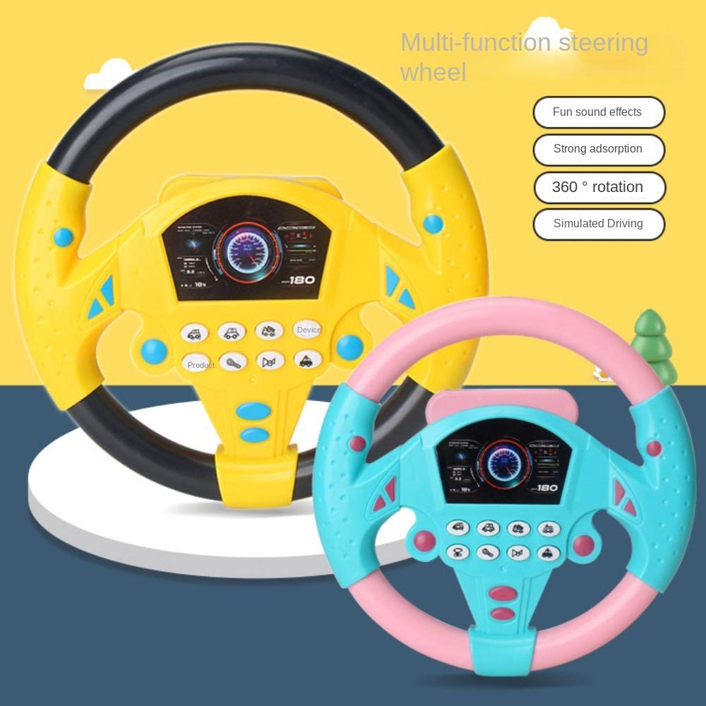 Montessori Simulare Volan Jucării 360 ° Rotație Simulare Conducere Mașină Jucării Educative