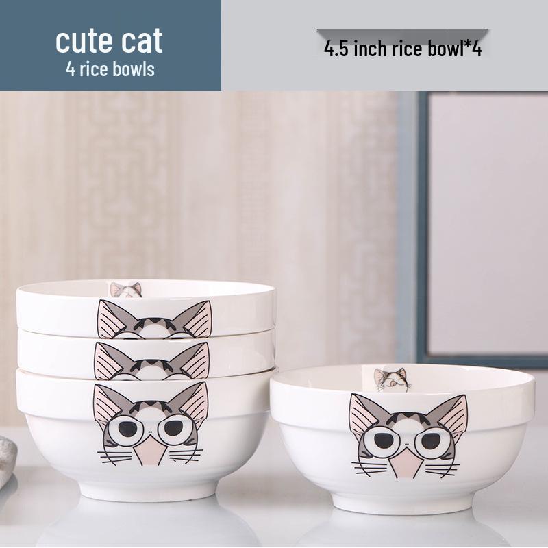 2026 Stylish 8-Piece Dinnerware Set: Plates, Bowls & Chopsticks for Student Dorms