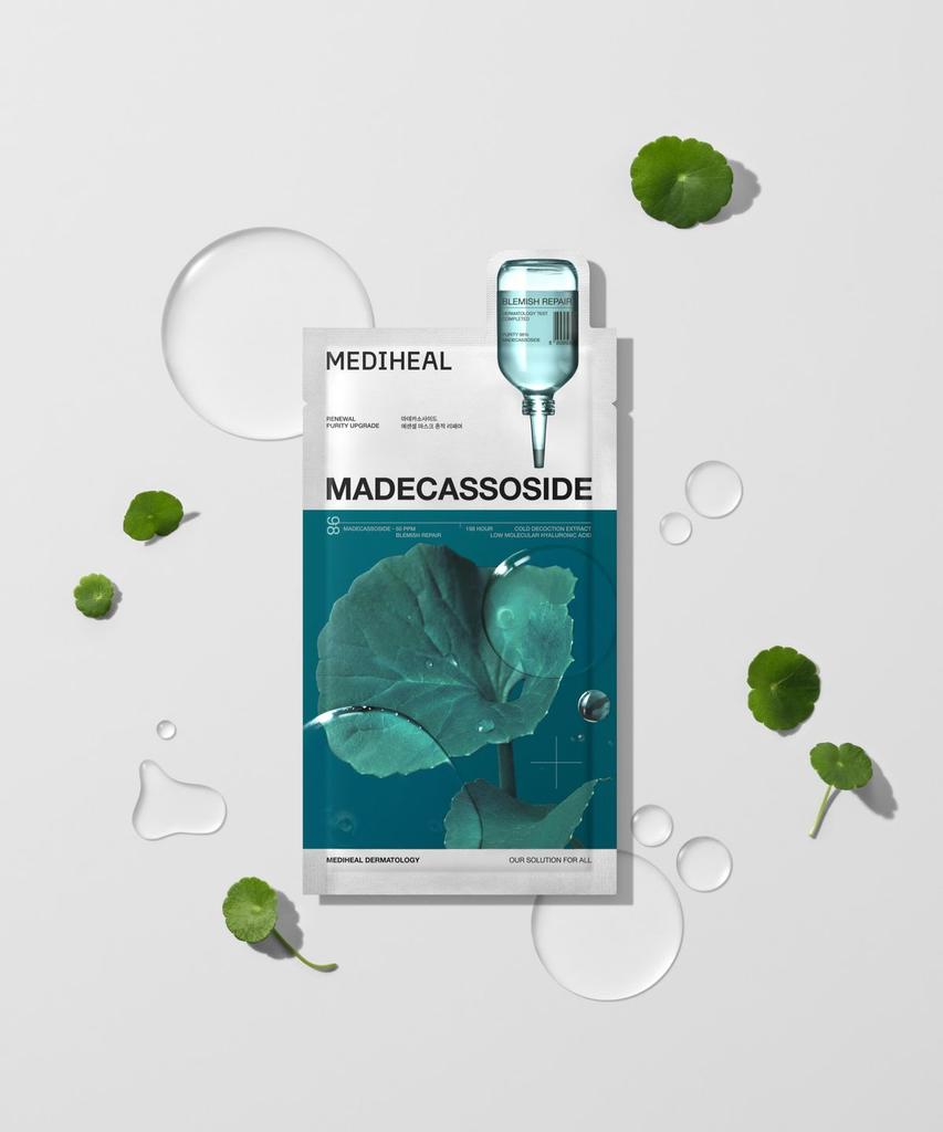 Mascarilla Esencial 10 Hojas, 7 Tipos (Árbol de Té/Madecasósido/Colágeno/Ácido Hialurónico/Vitamina C/Ceramida/PDRN)