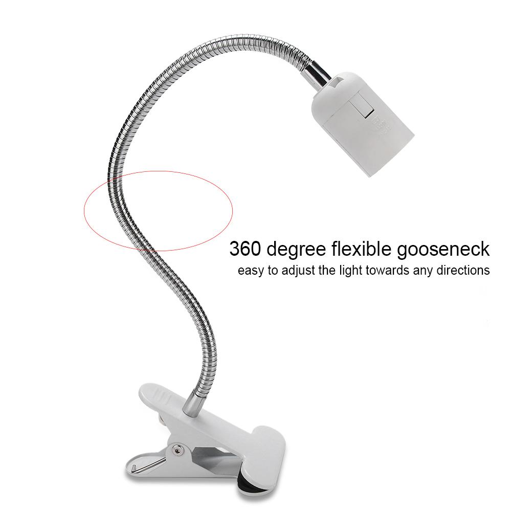 Grow Light Flexible Desk Clip Holder Indoor Plants Flowers Lamp