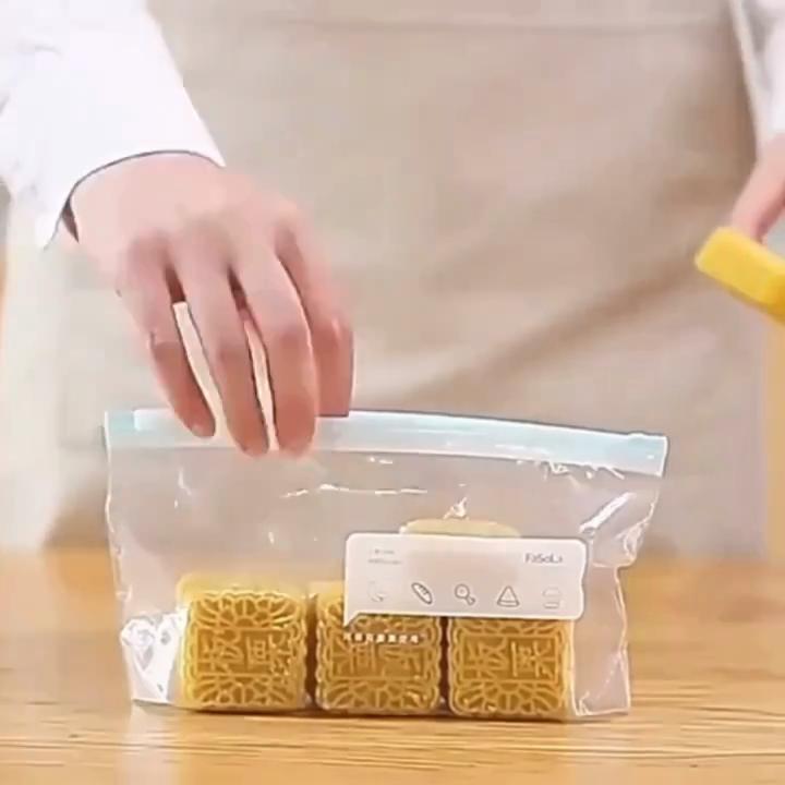 10/20pcs Reusable Leak-Proof Freezer Bags with Zipper Lock - Keeps Food Fresh, Ideal for Kitchen Organization
