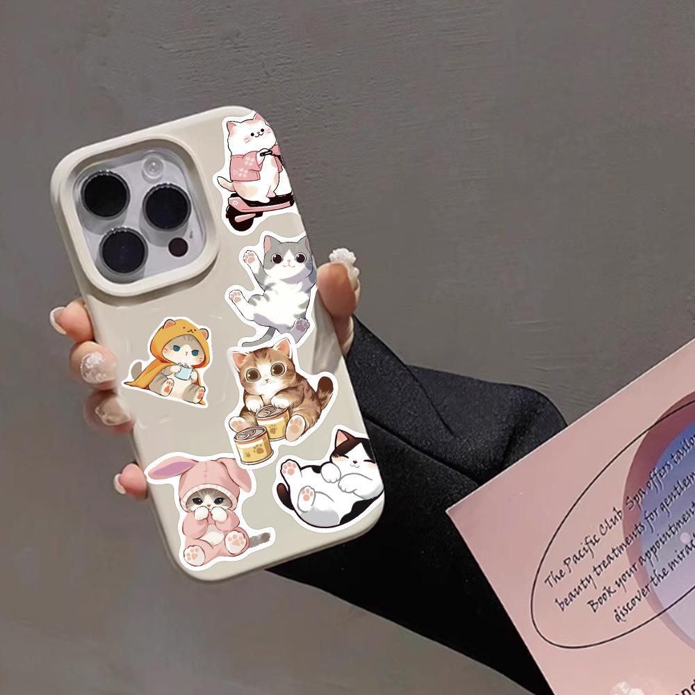 10/30/50pcs Kawaii Cat Animal Stickers Funny MEME Graffiti Decals DIY Scrapbook Journal Notebook Reward Cute Cartoon Sticker Toy