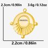 6pcs Sun Heart Cloud Geometric Blank Cabochon Base Pendant Stainless Steel Charms For Jewelry Making Bulk Fit DIY Oil Drop Stone