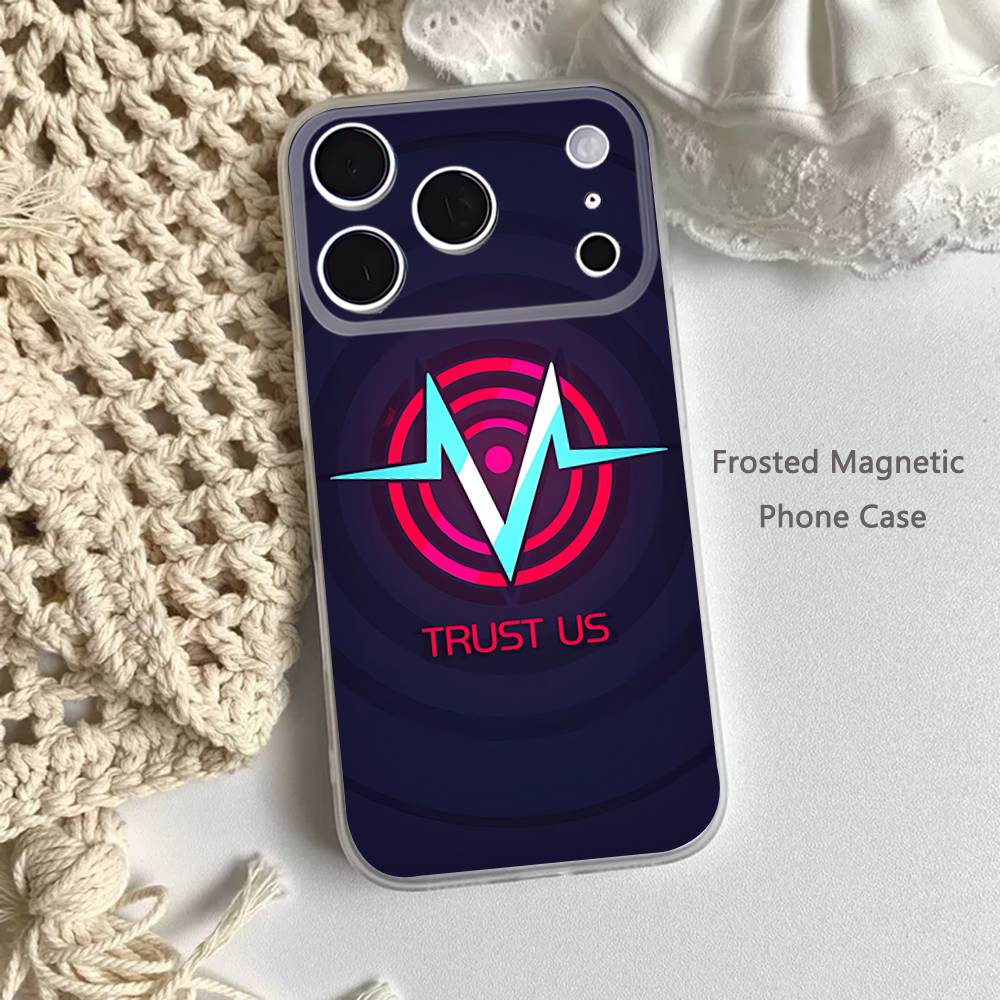 Trust Us VOX H-HazbinS Phone Case For iPhone 17,16,15,14,13,12,11 Pro,Max,Plus,Mini,Air,E Magnetic Frosted Clear