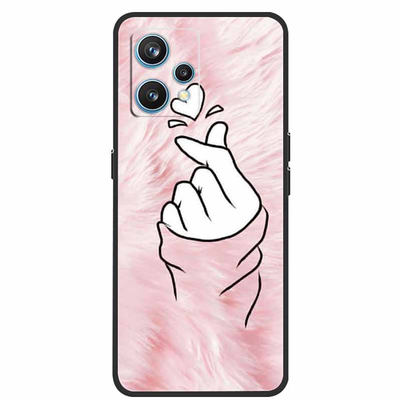 For Realme 9 Case RMX3521 Shockproof Soft silicone TPU Back Cover For Realme9 4G Phone Cases Realme 9 6.4 inch Cute Cartoon Bag