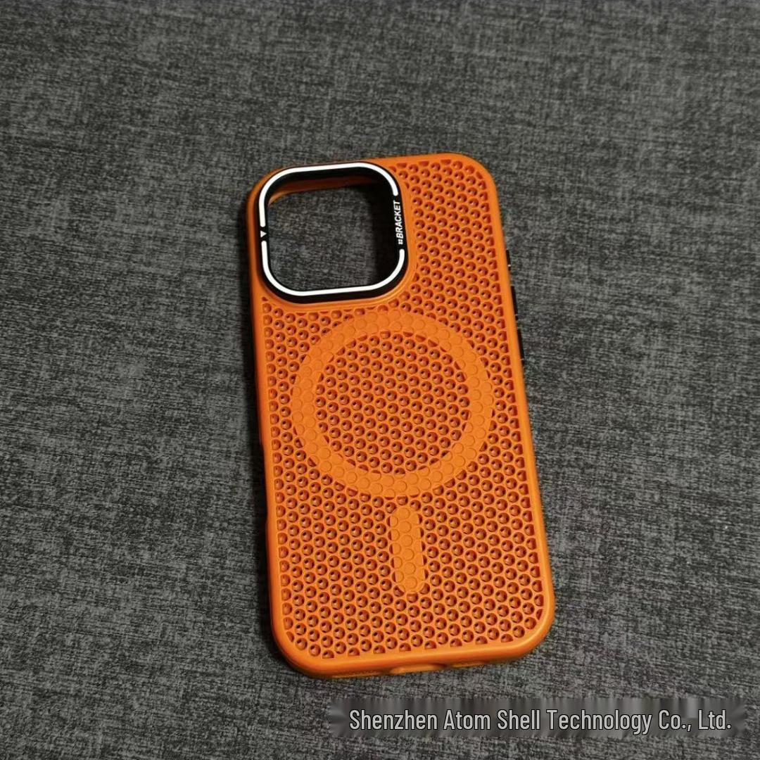 iPhone 17 Pro Max Magnetic Honeycomb Lens Holder Anti-drop Case iPhone 14 Pro Max