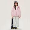 Girls' 90% White Duck Down Hooded Puffer Jacket