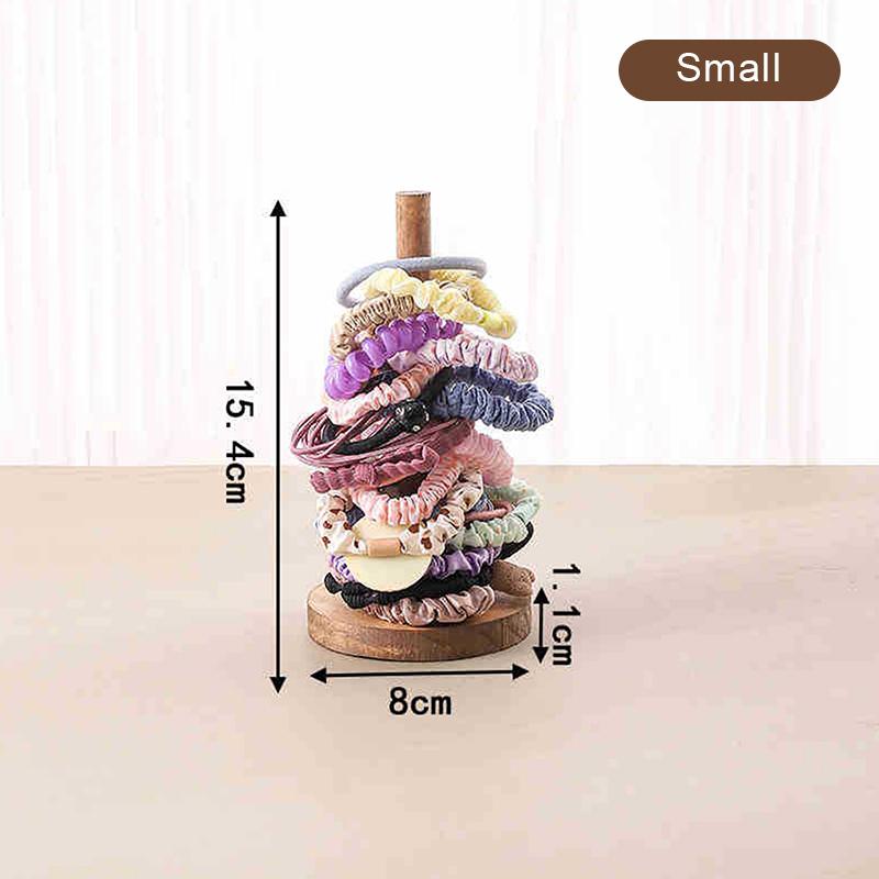 Holz-Haargummis Organizer Haargummis Displayständer Stirnband Armband Halter Haaraccessoires Organizer Aufbewahrungsregal