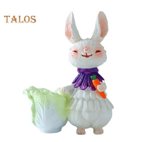 

Статуэтка пасхального кролика из смолы, мультяшная статуэтка кролика, скульптура животного, украшение для дома, офиса, внутреннего и наружного сада, орнамент B фиолетовый