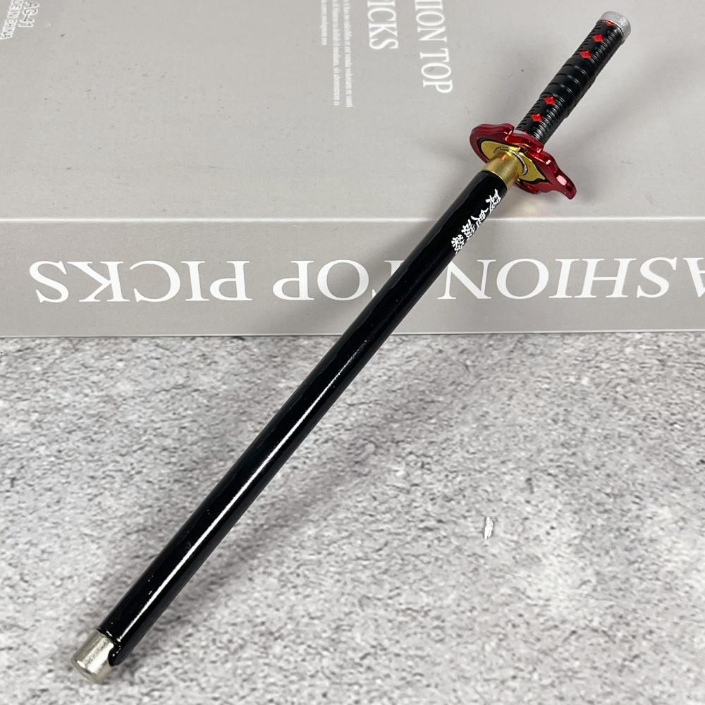 Stylo Bille Katana Anime 7,8 Pouces Sabre Shinobu Métal Katana Japonais Anime Sabre de Samouraï Stylo Sphère Présent Tanjirou