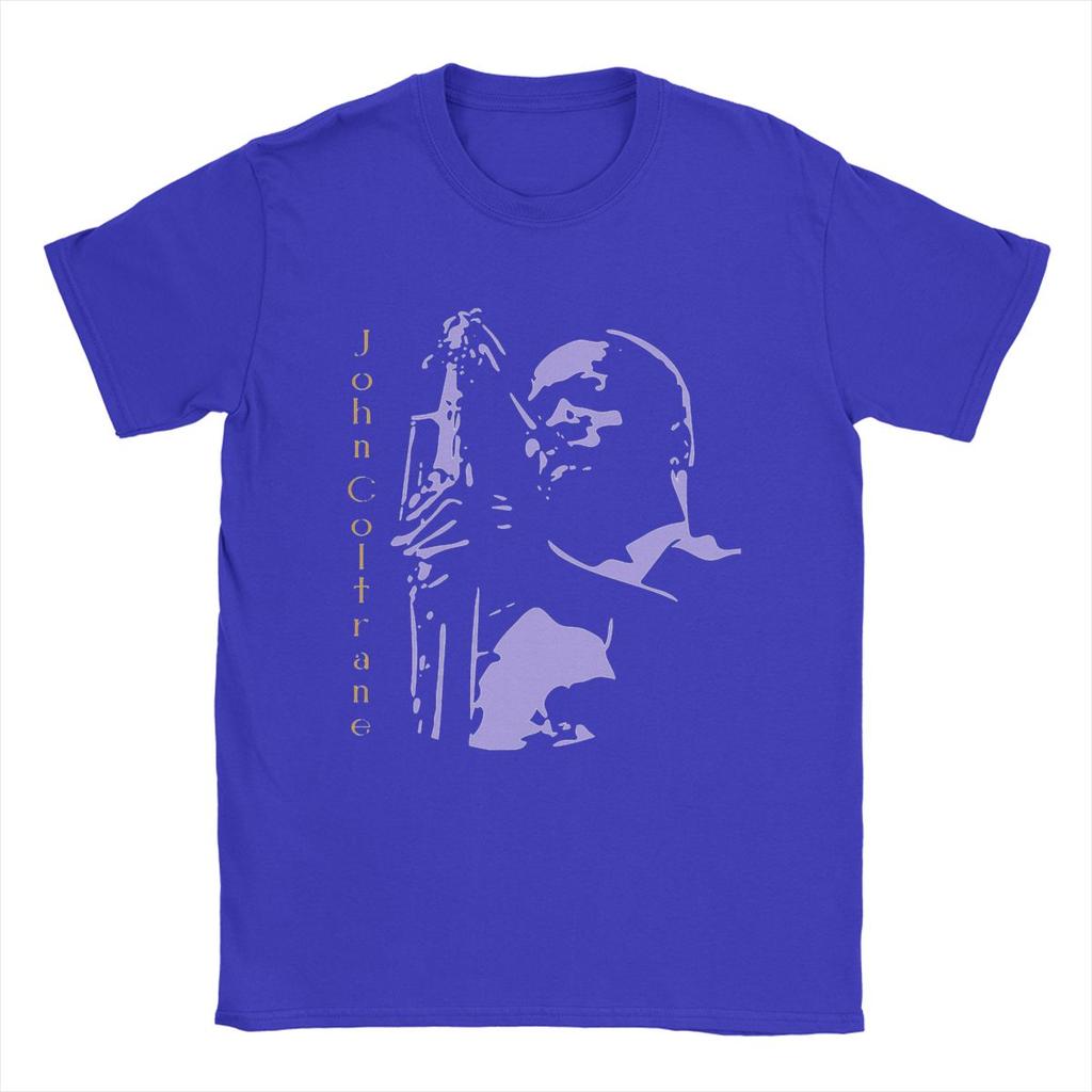 Lässiges John Coltrane T-Shirt für Herren Rundhals Reine Baumwolle T-Shirts Kurzarm-Tees Geburtstagsgeschenk Kleidung