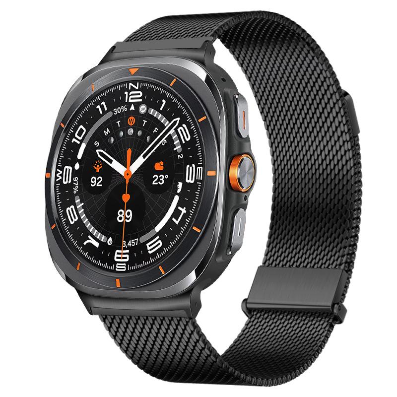 Strap for Samsung Galaxy Watch Ultra 47mm Strap Business Occasions Full Cover Weave Breathable for Galaxy Watch Ultra Watchstrap
