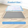 Folding Non Slip Pee Pad Holder 89.5x65CM Silicone Dog Pee Pad Holder with Snap and Raised Edge Pet Feeding Mat Pet Supplies