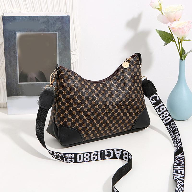 

Дизайнерская мода классическая печать высокое качество мягкая искусственная кожа женские сумки через плечо для женщин роскошные сумки через плечо 25x8x19cm чёрный