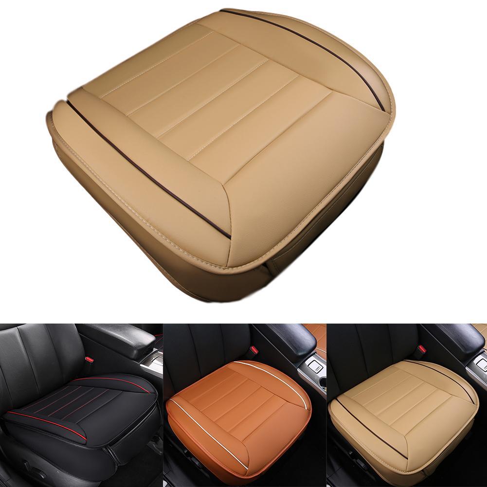 Ultra-Luxury Car Seat Protection Single Seat Without Backrest PU Senior Leather Seat Cover Odorless For Most 5-seat Sedan SUV