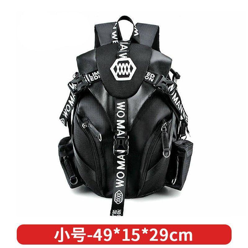

FiK Can hold helmets, motorcycle riding equipment, full-face helmets for riders, men s off-road backpack, waterproof and vintage style Small size, stylish black