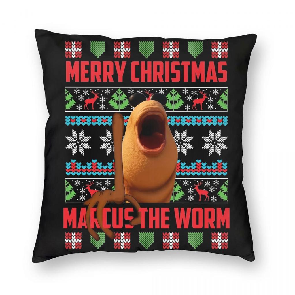 I Don't Like This Rock Marcus The Worm Xmas Christmas Pillowcase Soft Polyester Cushion Cover Gift Pillow Case Cover