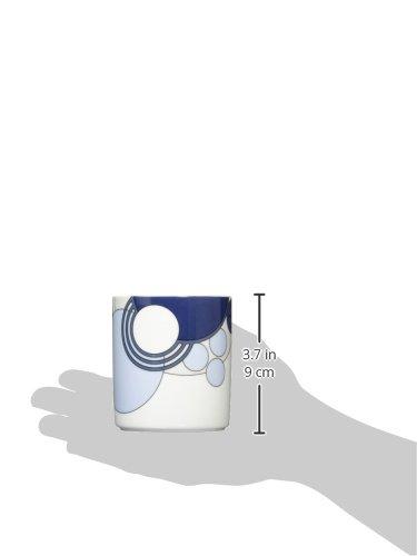 Noritake Multi-Cup, 380cc, Frank Lloyd Wright Imperial Blue, Microwave Safe, Fine Porcelain (Premium White), WT94979/1701