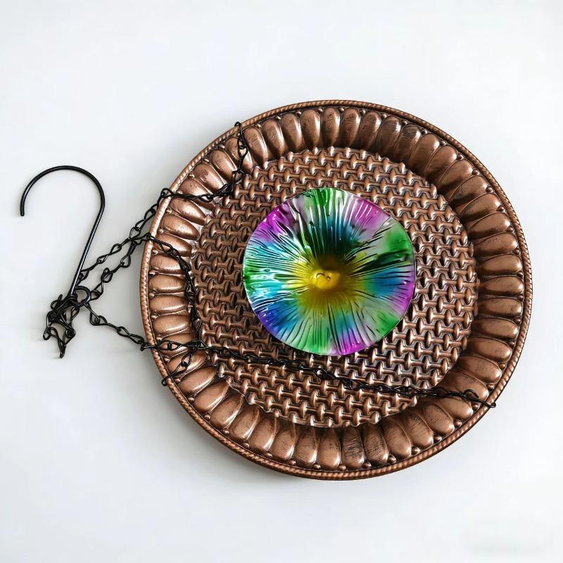 Iron Hanging Bird Feeder Creative Garden Decoration Outdoor Courtyard Balcony Bird Feeder Ornament