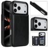 Leather Case for For IPhone 16 Pro Max 17 Air 16e 15 Plus 14 13 Mini 12 11 7 8 Xs Xr SE 3 Double Buckle Flip Card Holder Wallet