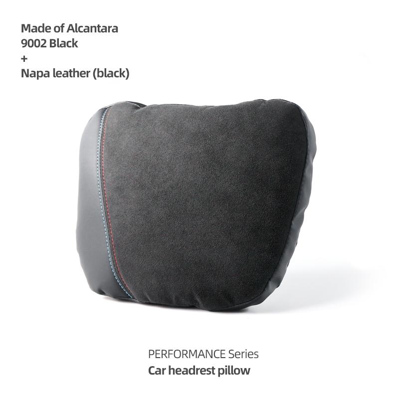

For BMW G30 F30 F20 E60 G20 E90 E92 F10 X1 X3 X4 X5 X6 Made of Alcantara Headrest Neck Pillows Car Interior Tuning Accessories 9002 Black Napa