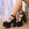Autumn large size single shoes women 22 years 14CM high heels fashion women