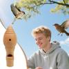 Realistic Wooden Bird Call Whistle Portable Simulation Decoy for Bird Watching & Nature Enthusiasts, Easy to Use for Beginners