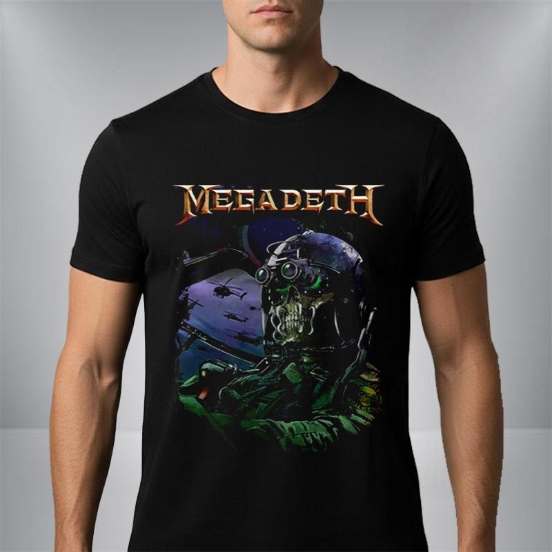 Megadeth This Was Our Life 2026 Tour Tshirt Unisex And Unisex Summer 100 Cotton Shirt Gothic Fashion Short Sleeved Top Streetwear