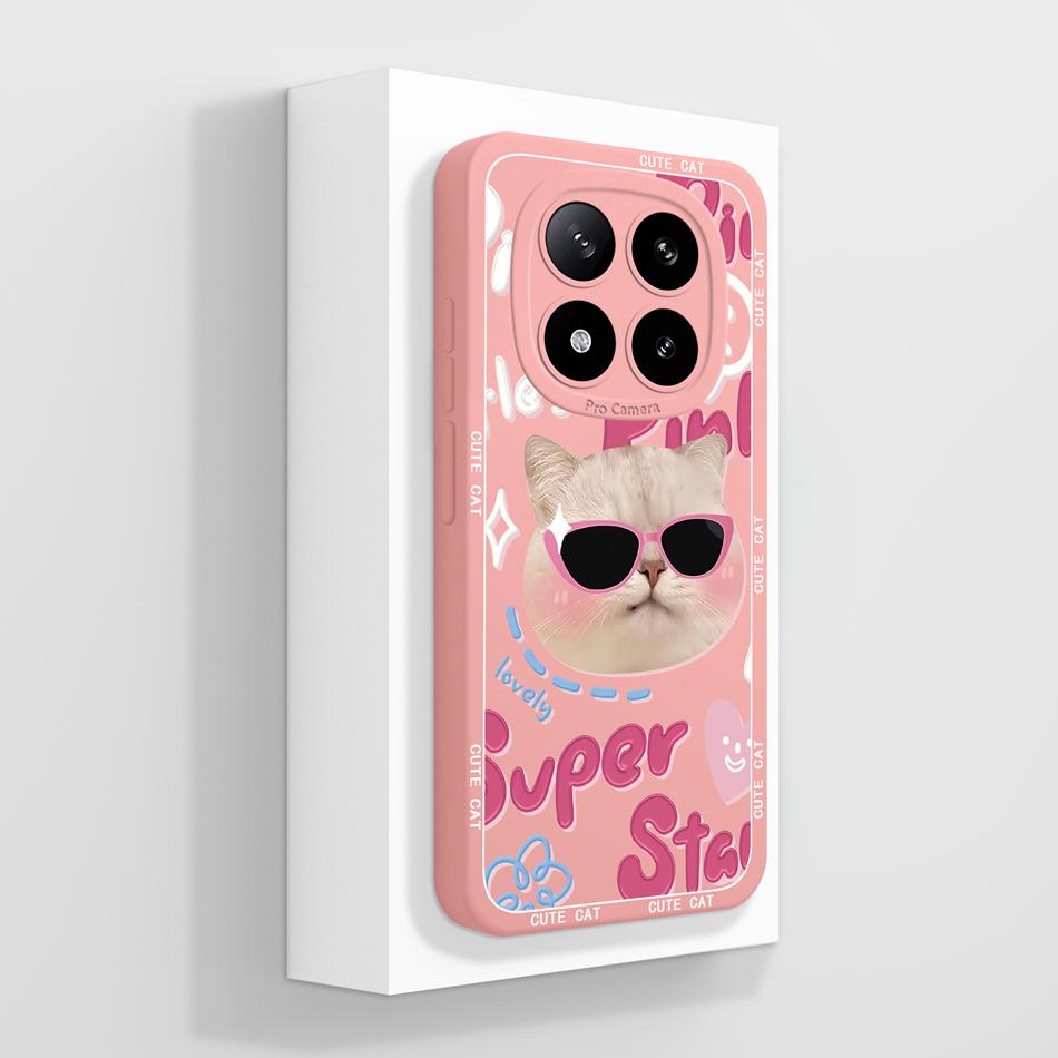 For Poco X7 Pro Case Creative Painting Soft Liquid Silicone High Quality Back Cover For Poco X 7 Pro X7Pro Full Cover Phone Case