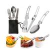 Ultralight Camping Cookware Utensils Outdoor Tableware Set Hiking Picnic Backpacking Camping Tableware Pot Pan 1-2persons