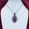 Tree Of Life Charoite Pendant Handmade Jewelry Copper Wire Wrap Gemstone Pendant