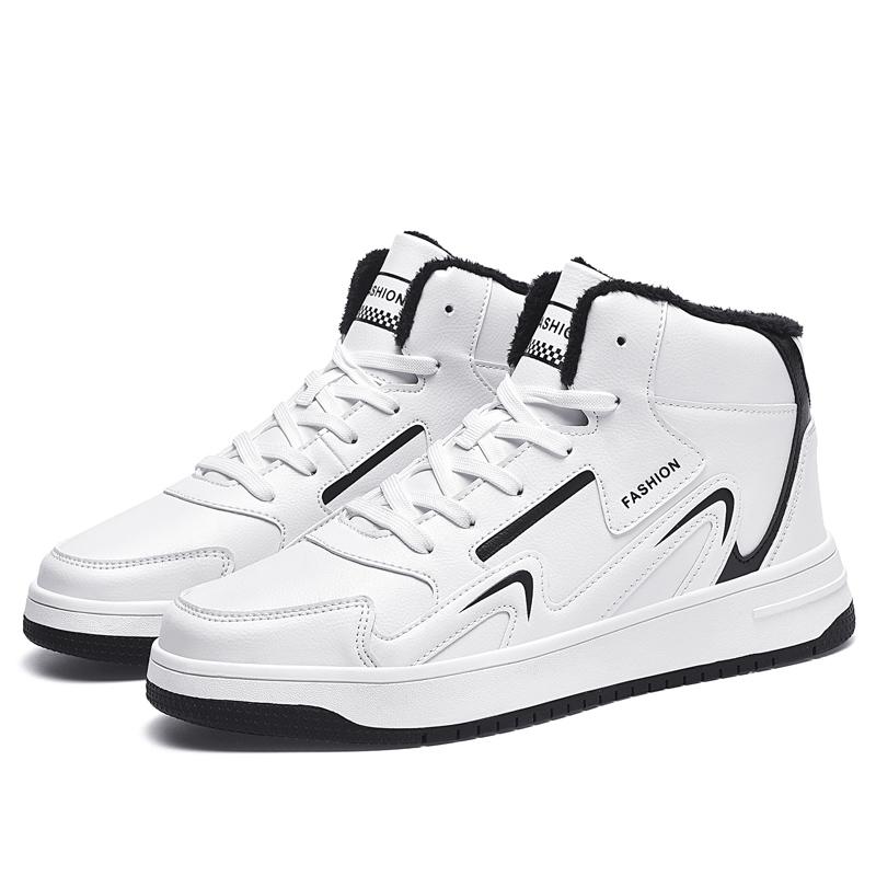 36-48 Осенняя крупная мужская спортивная обувь Кожаная мужская повседневная спортивная обувь Женские кроссовки 36 белый 3337₽