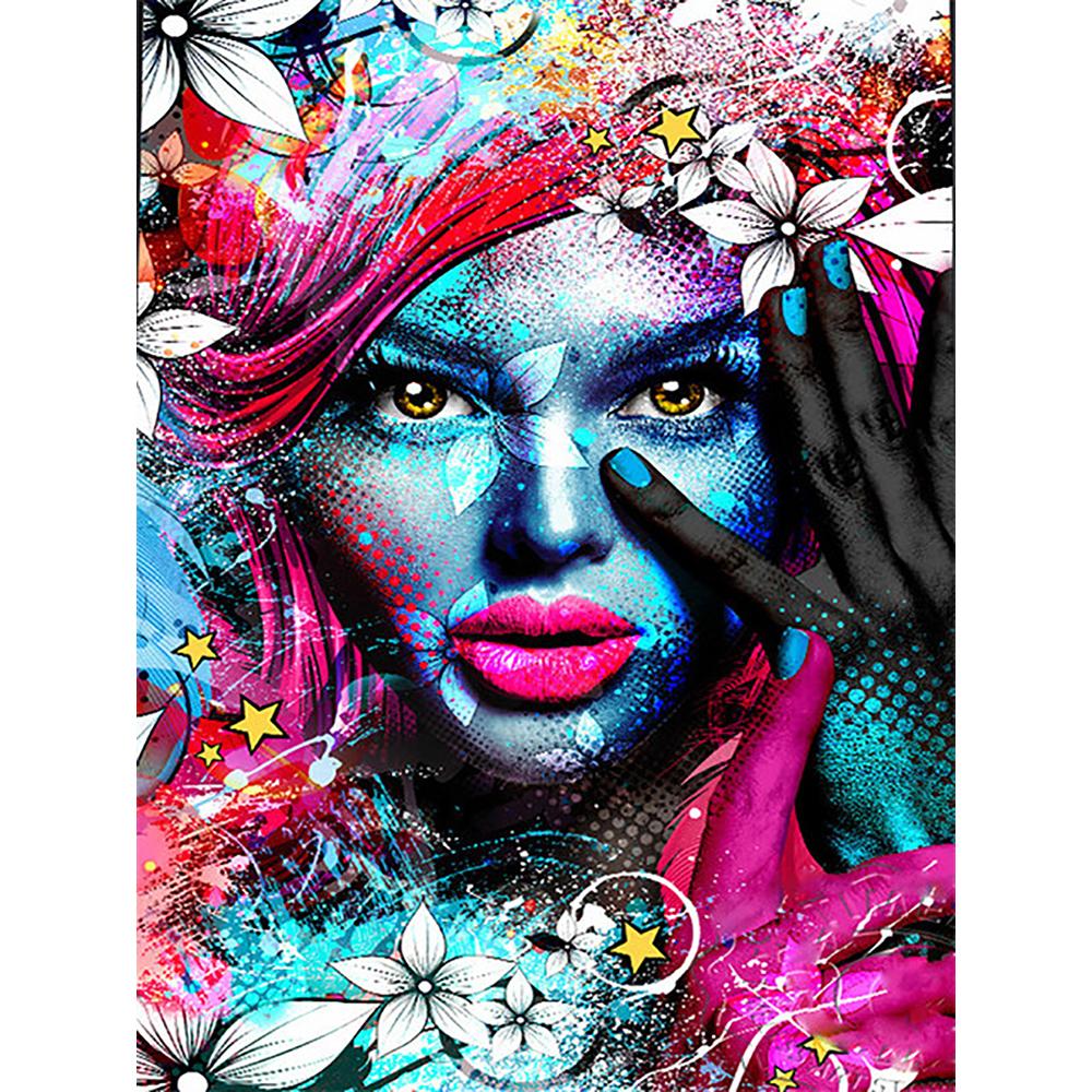 Diamond Embroidery Girl Cross Stitch Kit Diamond Art Painting Portrait Mosaic Woman Home Decor