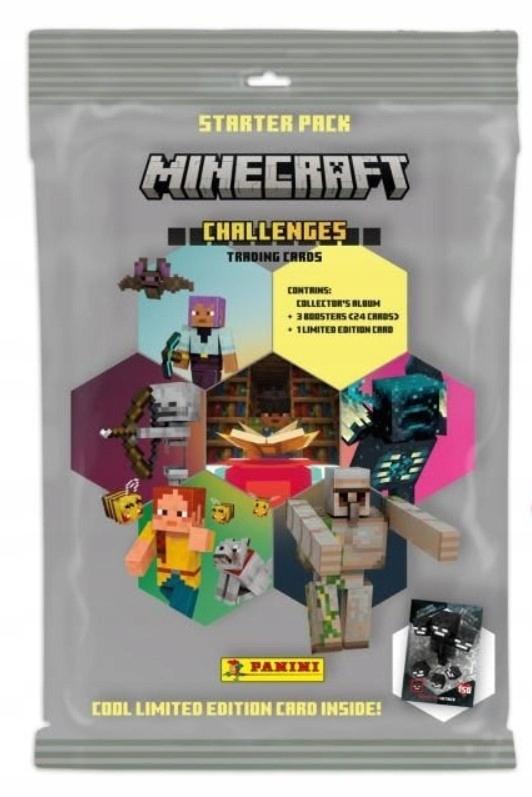 Minecraft Challenges Panini Starter Set Album 2 Card Packs