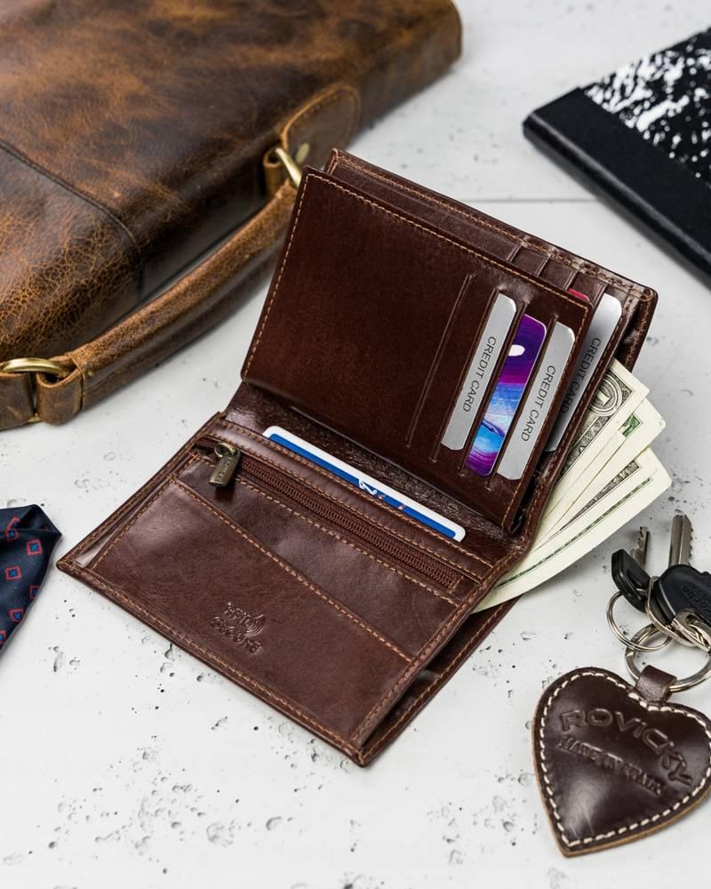 Large Leather Men's Wallet Expanded Rovicky