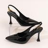 Woman Pumps Large Size Fashion Pointed Toe Shallow Buckle Strap Heels Sandals Sexy Slingbacks Leopard Stiletto High Heels Heels