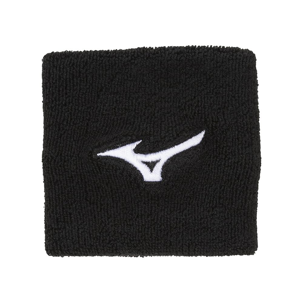 Tennis 8cm x Free Size [Mizuno] Wristband, Sports, 8cm, 62JYB001, Black, чёрный