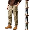 Herren Outdoor Wander-Taktische Cargohosen mit verstellbaren Kordelzügen an den Bündchen Mehrere Taschen Strapazierfähige Arbeitskleidung Utility-Hosen