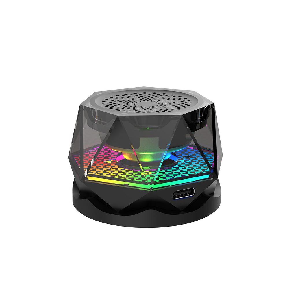 Boxă Bluetooth Magnetică G300 cu Lumină Ambientală RGB - Mini Tun de Oțel, Wireless, Calitate Sunet HIFI