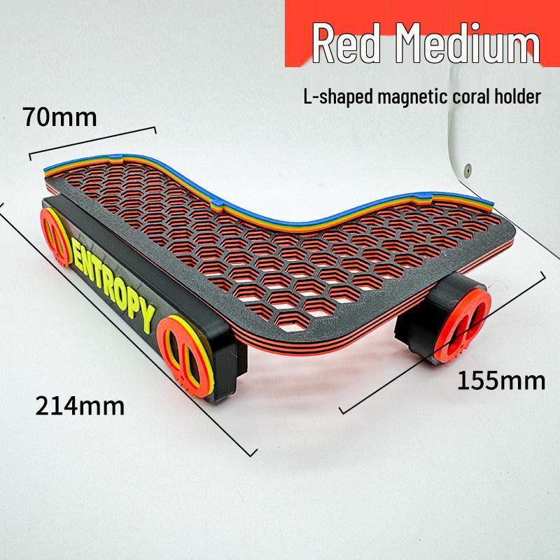 L-förmiger magnetischer Korallenständer mit fluoreszierendem Aquariumlicht und Acrylhalterung