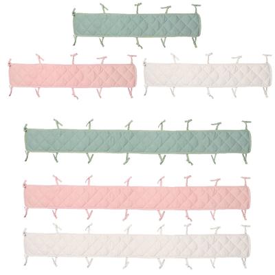 Cotton Crib Bumper for Protection Wrap Edge Baby Anti-bite Solid Color Bed Fence Guardrail Baby Care Baby Safety Product