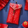 Chinese Red Envelope Embroidered Satin Cash Envelope Lucky Money Envelope Pocket for Wedding Spring Festival Banknotes Gift