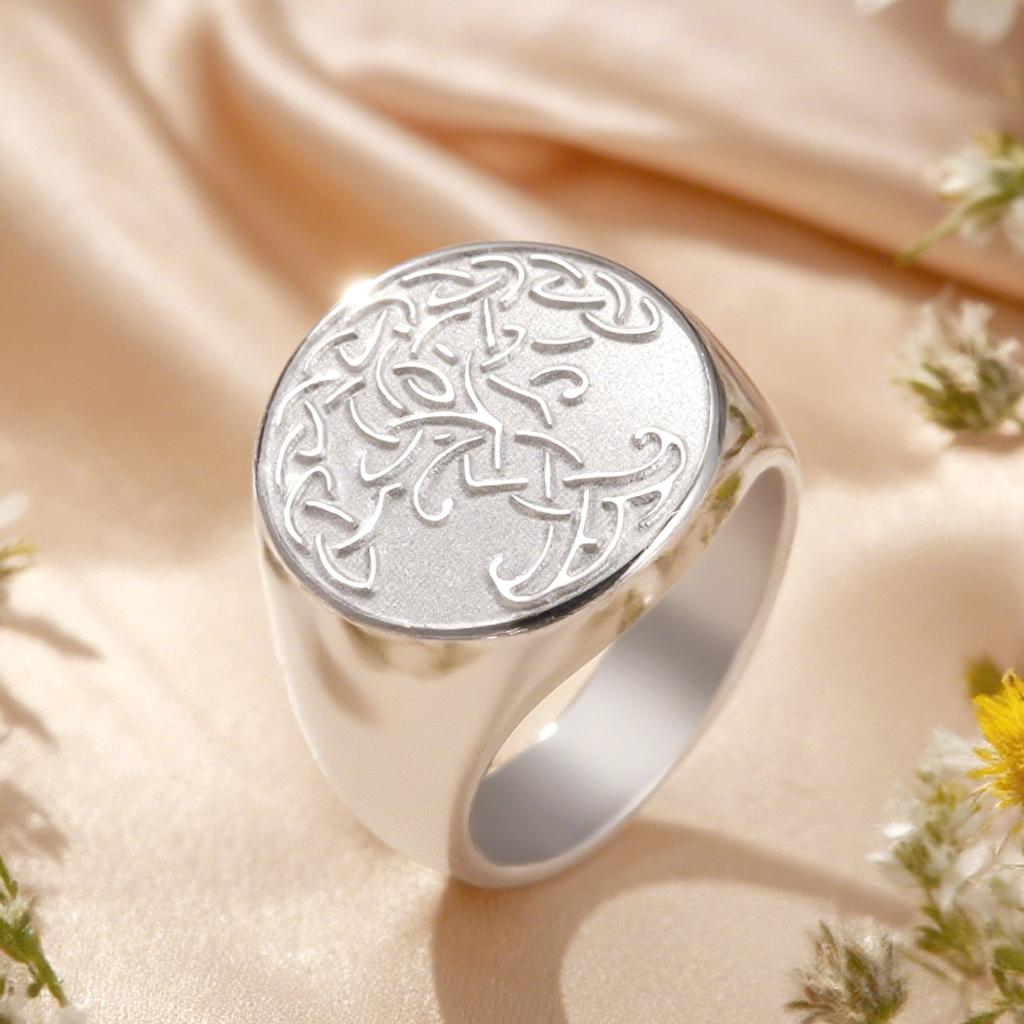 Кольцо Древо Жизни Иггдрасиль Трикетра Скандинавская Мифология Нержавеющая Сталь Мужские Украшения Талисман Защиты Подарок 8