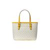Michael Kors Mk Jet Set Monogram Vintage Tote Bag Shopping Bag Crossbody Coated Canvas Shoulder Handbag Mini Women Tote 35T9GTVTOB-JSMN-YLW-MLT